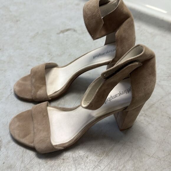 Jeffrey Campbell LINDSAY Tan Suede Heels - Block Heel - Size 10 - Worn Once - Picture 3 of 5